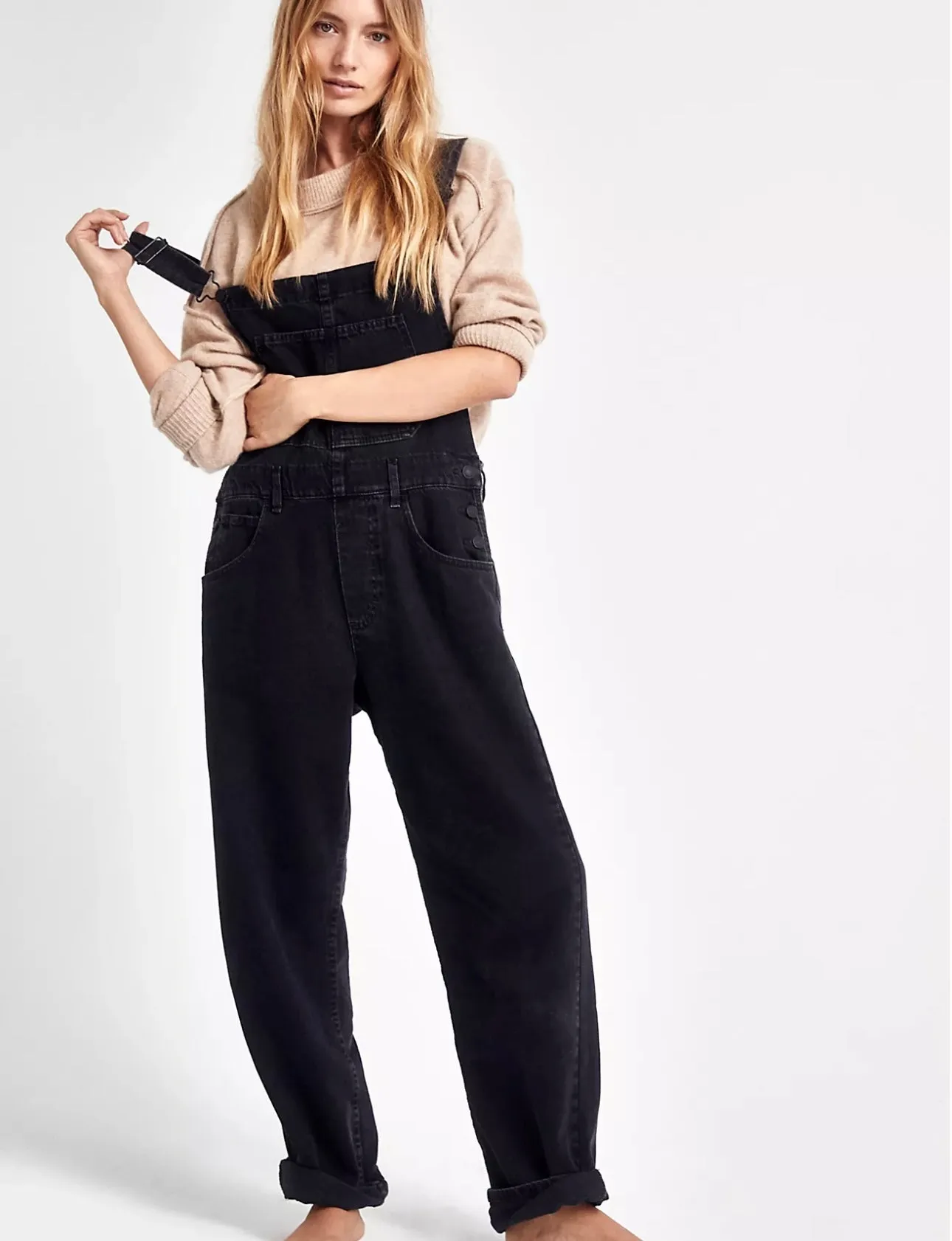 Ziggy Denim Overalls- Mineral Black