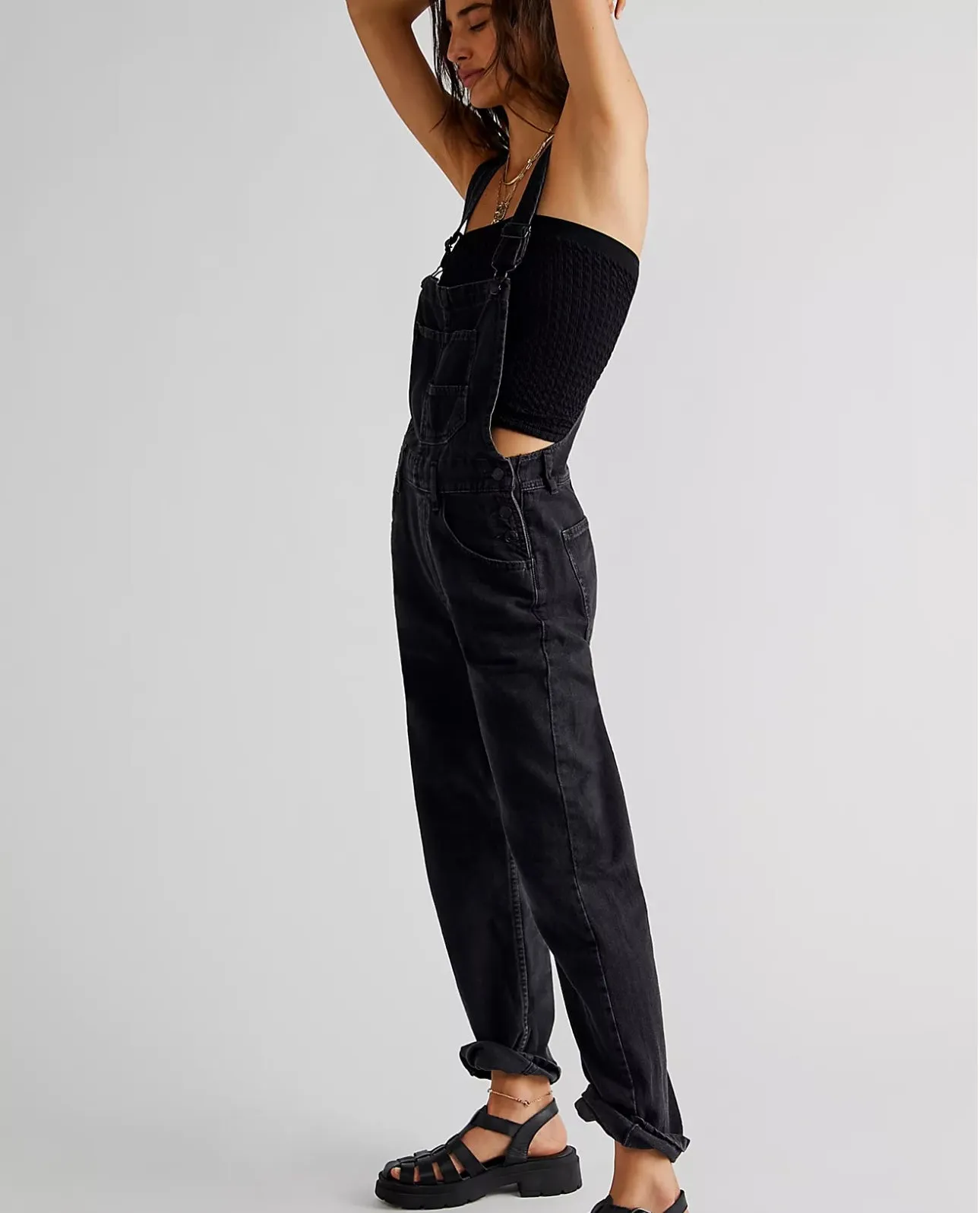 Ziggy Denim Overalls- Mineral Black